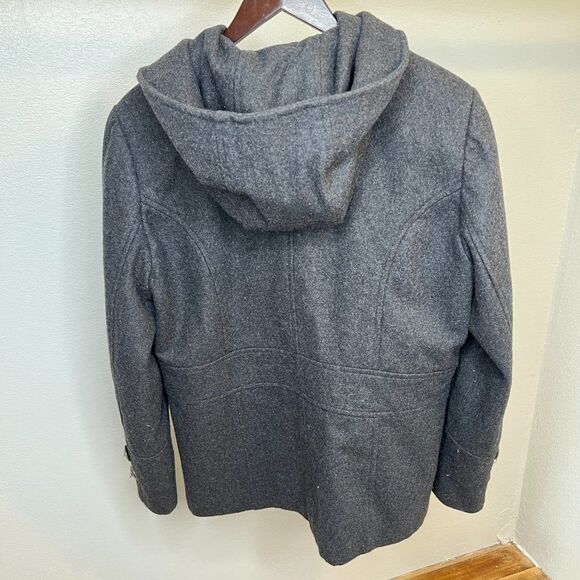 Giacca Hooded pea coat in gray with silver buttons L - Picture 2 of 8